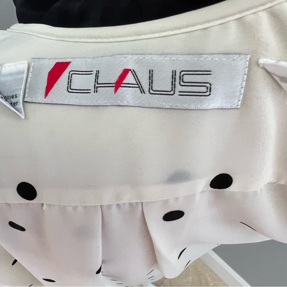 Women’s Size 8 Polka Dot Chaus Blouse - Picture 8 of 9